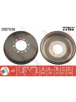 จานดรัมเบรค (หลัง) Vigo 4x4 / Pre-Runner (TRW)