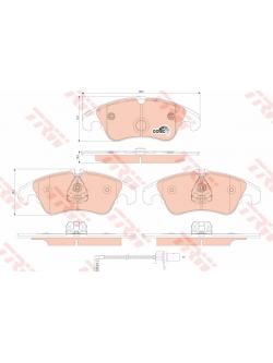 ผ้าเบรค (หน้า) AUDI Q5 2.0 TDI ปี 2013 / TRW-COTEC