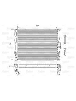 VALEO หม้อน้ำ BMW 3(E90) 325i,330i (N52-6สูบ/รุ่น3 ท่อ)