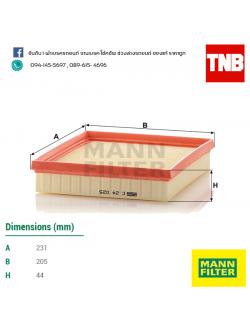 กรองอากาศ MANN Filter BMW F30 N20 318I,320I,328I ปี 12-on