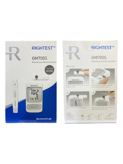 เครื่องตรวจน้ำตาลในเลือด รุ่น GM700S ยี่ห้อ RIGHTEST