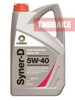 COMMA : SYDAP5L น้ำมันเครื่องสังเคราะห์แท้ดีเซล SYNER-D 5W40 5 ลิตร