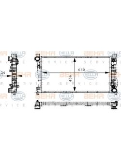 BEHR หม้อน้ำ BENZ C(W203) C180 KOM, C200 KOM, C240 / C220 CDI