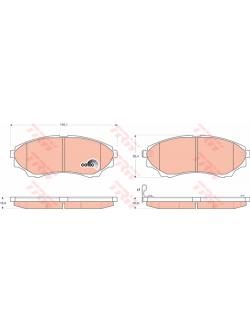 TRW ผ้าเบรค หน้า FORD New Ranger 2WD ,4WD 2.5 , 3.0 ปี 02'-12' UTEC