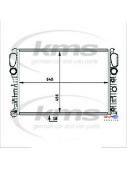 BEHR-P หม้อน้ำ BENZ E(W211) E220CDi, E280CDi ดีเซล/หนา 2ชั้น