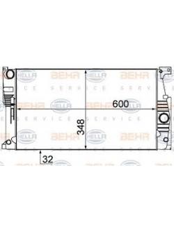 BEHR-P หม้อน้ำ BMW 3(F30) 320i,328i,335i