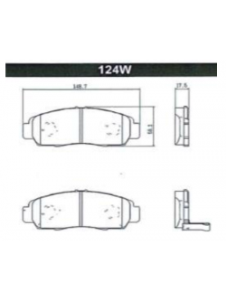 ผ้าเบรค (หน้า) Honda Accord G7 3.0 (ปลาวาฬ) ปี 2003 - 2007 [NISSIN]