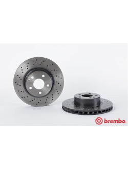 จานเบรค Mercedes-Benz W220 S280 320 (คู่หน้า) ปี 2001 - 2006 / Brembo
