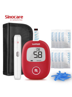 เครื่องตรวจน้ำตาลในเลือด SINOCARE SAFE AQ SMART SET