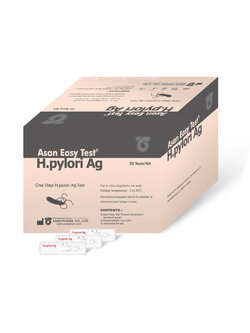 ชุดตรวจหาเชื้อแบคทีเรียในกระเพาะอาหาร Asan Easy Test H. pylori Ag Card