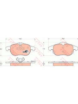 ผ้าเบรค-หน้า SAAB 9-3 Sport ปี 2002-2003 (TRW)