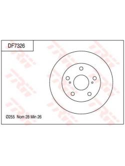 จานเบรค-หน้า vigo 4x2 (TRW)