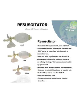 เครื่องช่วยหายใจชนิดมือบีบ รุุ่น Ambu ยี่ห้อ LifeGuard