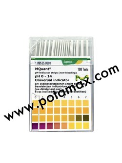 กระดาษวัดค่าpH 0-14 แบบละเอียด 100 แถบ