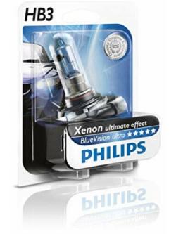 หลอดไฟรถยนต์ Philips HB3 9005 Blue Vision 12V 65W P20D แพ๊คคู่