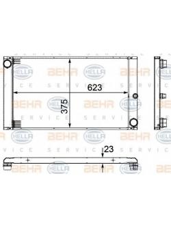 BEHR-P หม้อน้ำ BMW 5(E60) 520d,530d,535d-M47,N47,M57