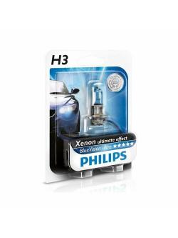 หลอดไฟรถยนต์ Philips H3 Blue Vision 12V 55W แพ๊คคู่