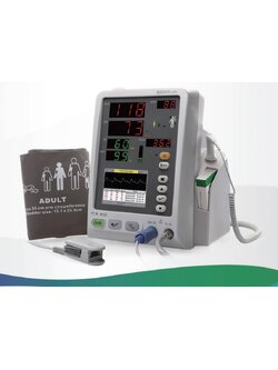 เครื่องวัดความดันโลหิต( NIBP ) วัดออกซิเจนในเลือด ที่ปลายนิ้ว ( SpO2 ) และวัดอัตราการเต้นของหัวใจ / วัดชีพจร ( Pulse rate / PR ) รุ่น M3A