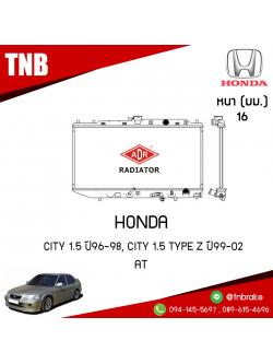 ADR หม้อน้ำ HONDA CITY 1.5 ปี 1996-1998, CITY 1.5 TYPE Z ปี 1999-2002 (AT)