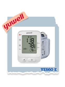 yuwell เครื่องวัดความดันโลหิต อิเล็กทรอนิกส์ รุ่น YE660E
