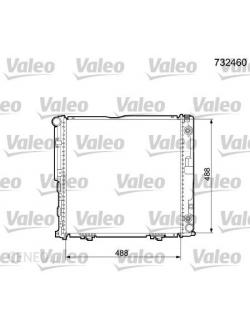 VALEO หม้อน้ำ BENZ E(W124) E220