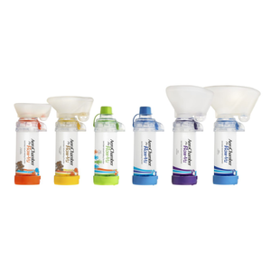 Aero Chamber Plus® Flow-Vu® อุปกรณ์พ่นละอองยาแบบมือ ยี่ห้อ Trudell Medical ประเทศแคนาดา