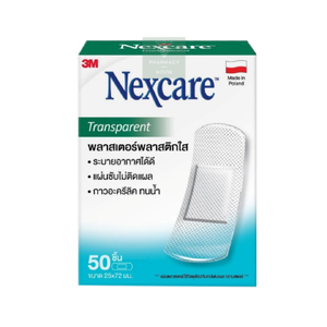 Nexcare™ Transparent พลาสเตอร์พลาสติกใส ขนาด 25x72 mm