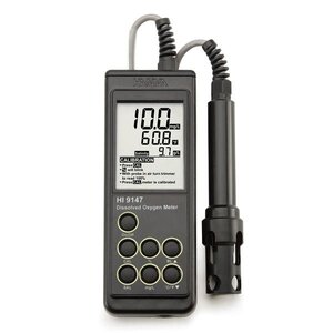 เครื่องวัดปริมาณออกซิเจนที่ละลายในน้ำ Portable Dissolved Oxygen Meter รุ่น HI9147-04 ยี่ห้อ HANNA