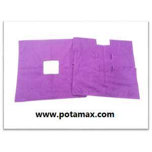 ผ้าเจาะกลางสีม่วง