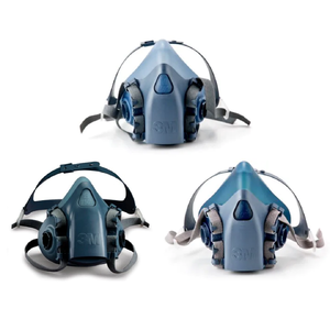 3M™ หน้ากากครึ่งหน้าชนิดไส้กรองคู่ 7500 ซิลิโคน