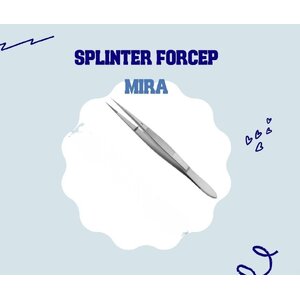 Splinter Forcep ยี่ห้อ MIRA ขนาด 5 นิ้ว (12.5 ซม.) ตรง