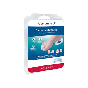 CORRECTIVE HEEL CUP แผ่นซิลิโคนรองส้นเท้าสำหรับเท้าเอียง