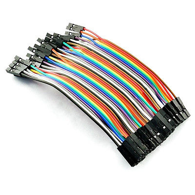 Jumper (F2F) cable wire 40pcs 10cm 2.54mm Female to Female