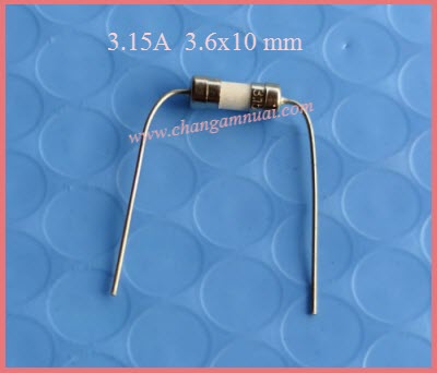 ฟิวส์มีหาง 3.15A กระเบื้อง 3.6X10 มิล ฟิวส์สั้น