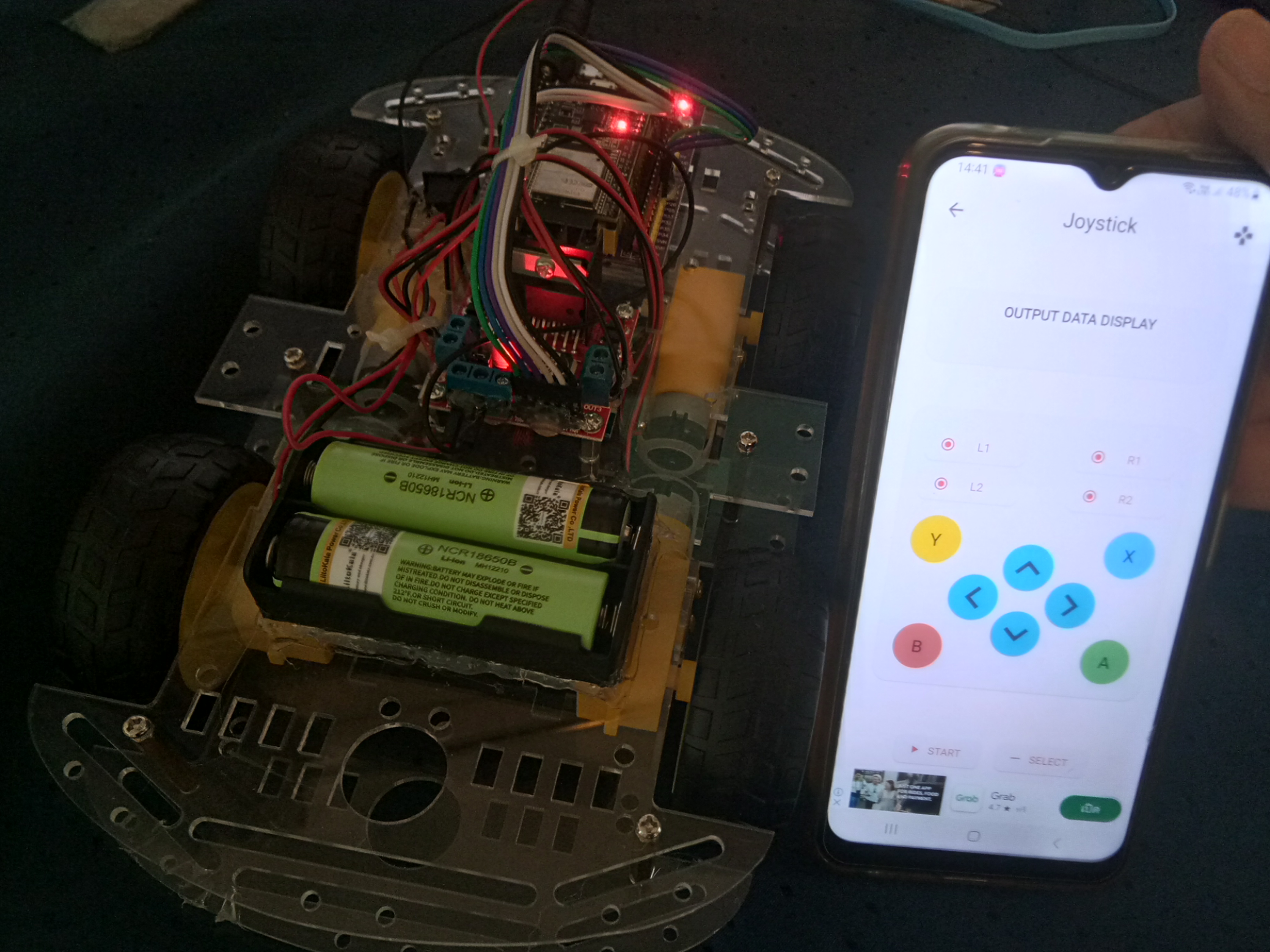 ชุดคิท หุ่นยนต์ ESP32 3in1 บังคับผ่าน Bluetooth / WIFI / อินเตอร์เน็ต