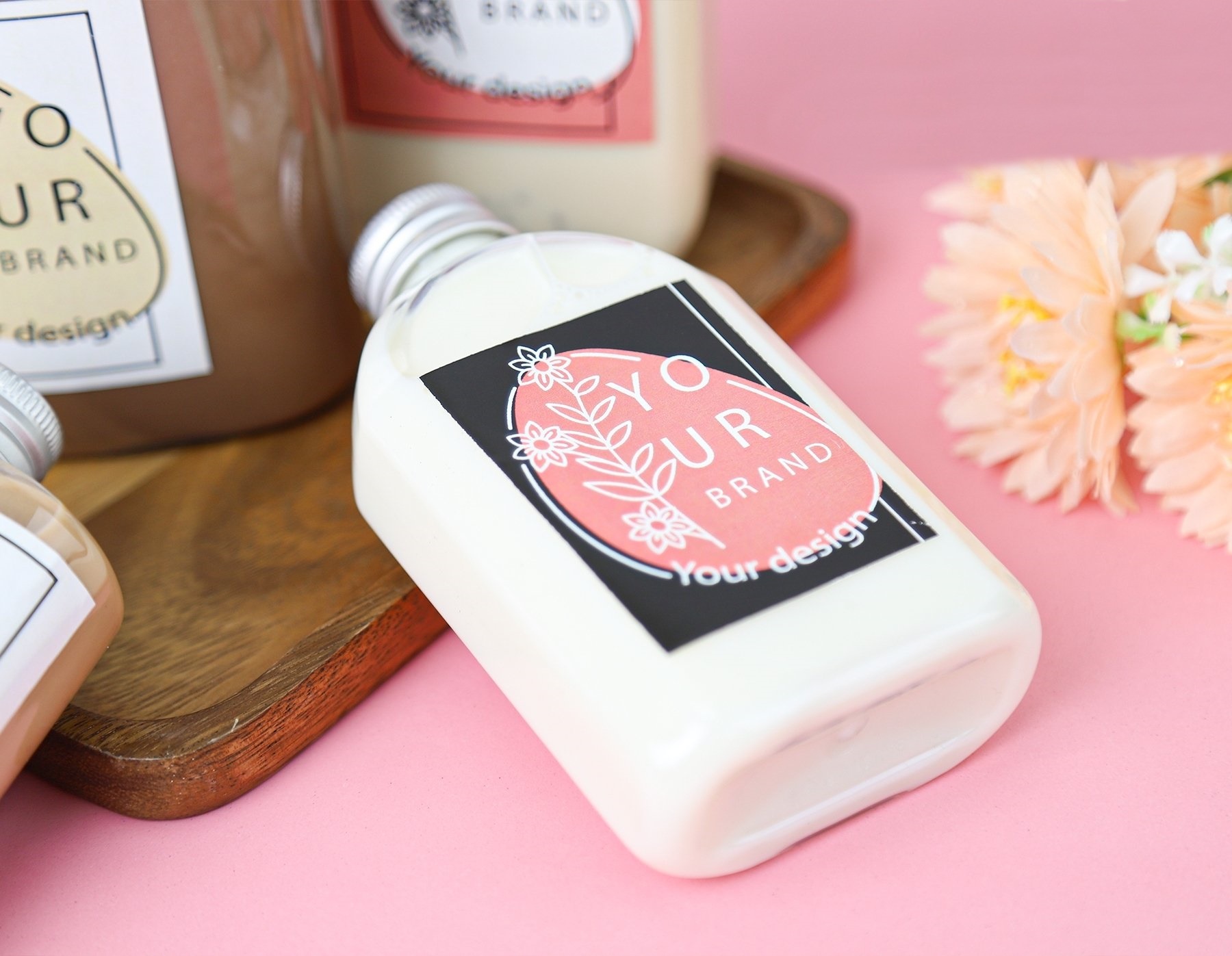 ขวดพลาสติกPET ฝาอลูมิเนียมสีเงิน 250ml. XK
