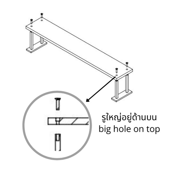 MINIWOOD ชั้นวางของ บนโต๊ะ บนซิ้งค์ในครัว หิ้งวางของเสริม (ลูกค้าประกอบเอง)
