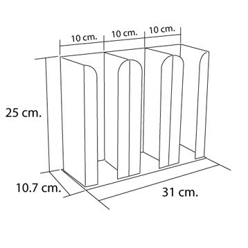 กล่องใส่แก้วเครืองดื่ม 3 ช่อง Acrylic box for keep Drink Glass 1610-149