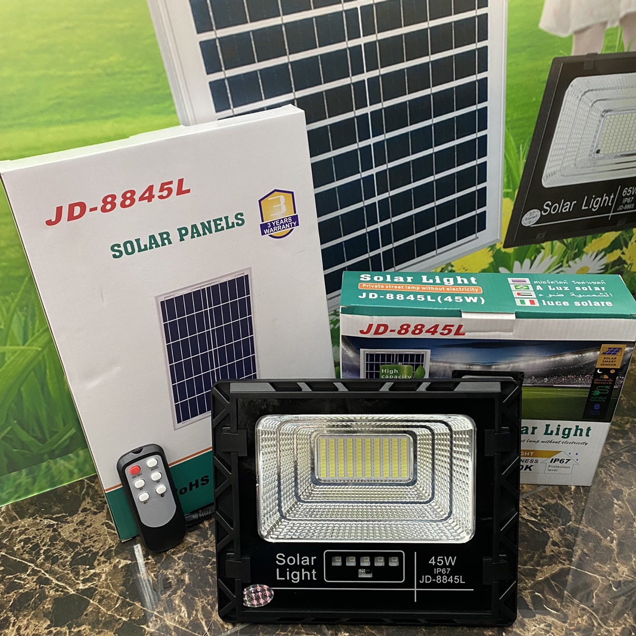 สปอร์ตไลท์ โซล่าเซลล์ LED JD-L รุ่นใหม่