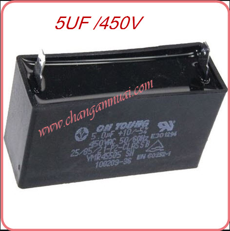 C 5UF450V คาปาซิสเตอร์พัดลม คาปาใส่รั้วไฟฟ้า