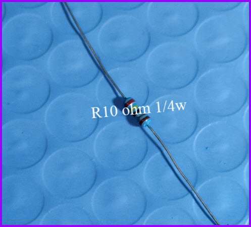 R 10 ohm 1/2 W 1%