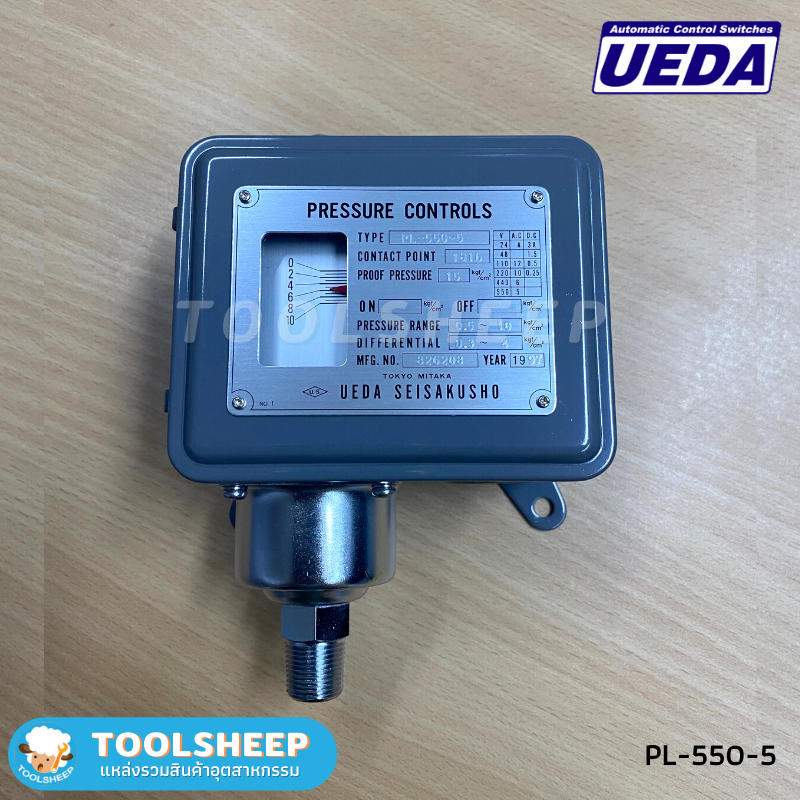 เพรสเชอร์สวิทช์ UEDA รุ่น PL-550-3 / รุ่น PL-550-5 (Pressure Switch)