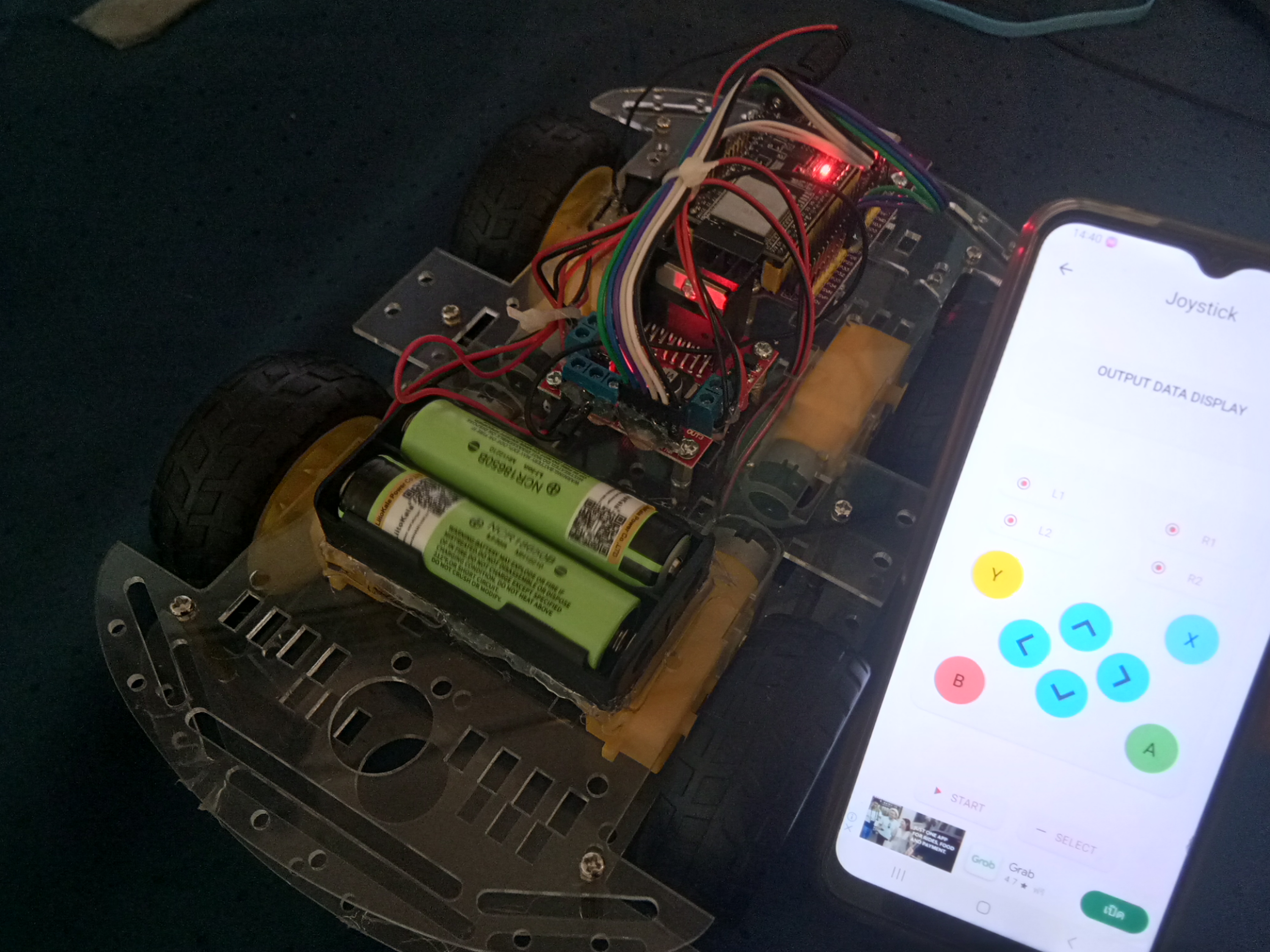 ชุดคิท หุ่นยนต์ ESP32 3in1 บังคับผ่าน Bluetooth / WIFI / อินเตอร์เน็ต