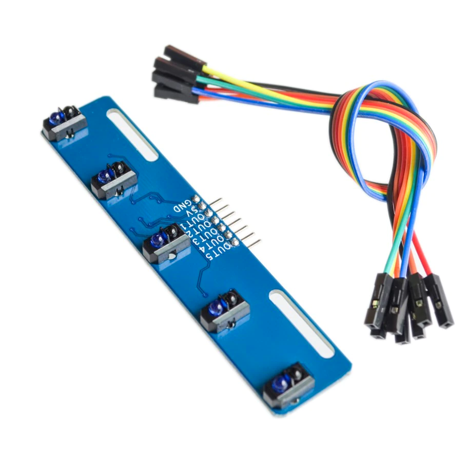 5 Channel Line Track Follower Sensor Module (TCRT5000)