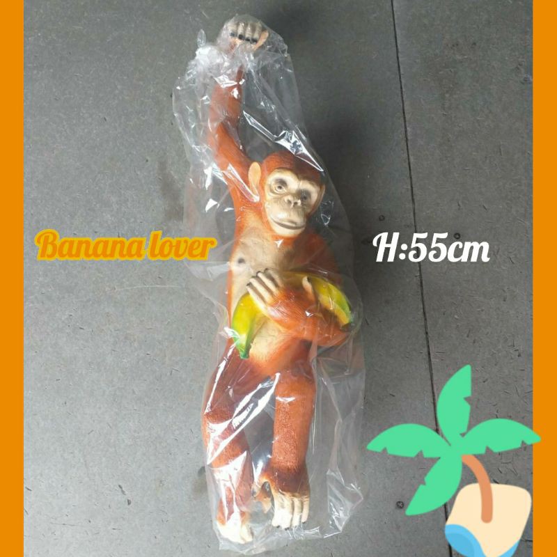 ตุ๊กตาลิงประดับสวน งานเรซิ่น น้ำหนักเบา สนใจ line:Moderngarden6