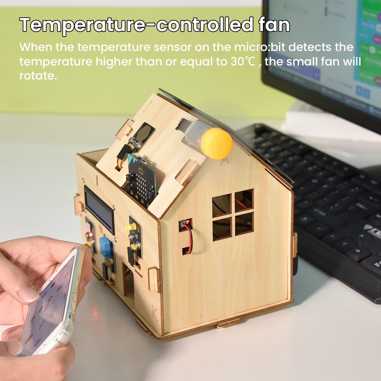 Keyestudio Microbit V2 Starter Kit Smart Home Kit (ชุดเริ่มต้น สมาร์ทโฮม Microbit V2)