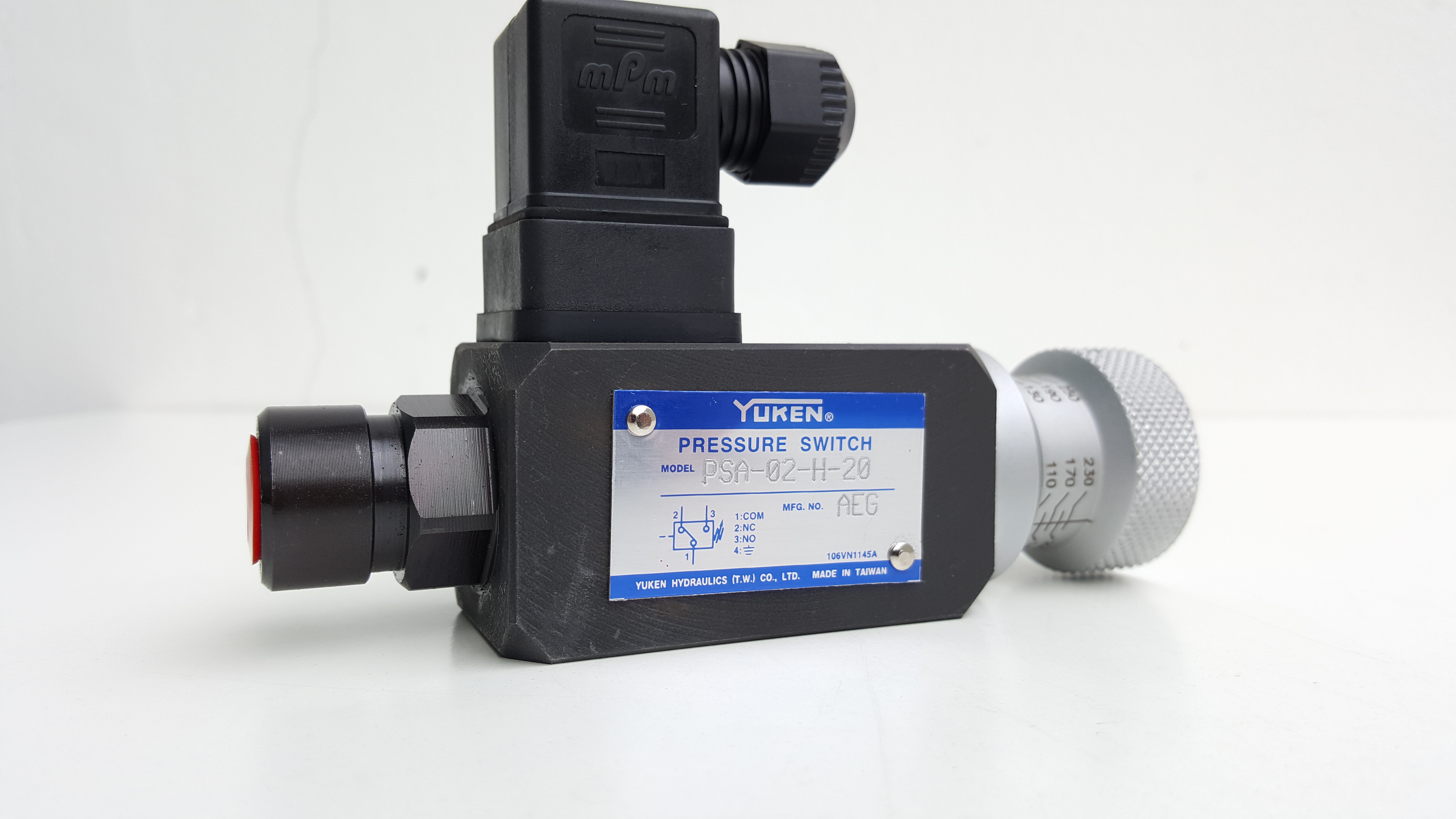 เพรสเชอร์สวิทซ์ | สวิทซ์ควบคุมแรงดัน ไฮดรอลิค | YUKEN Pressure Switch PSA, PST Series