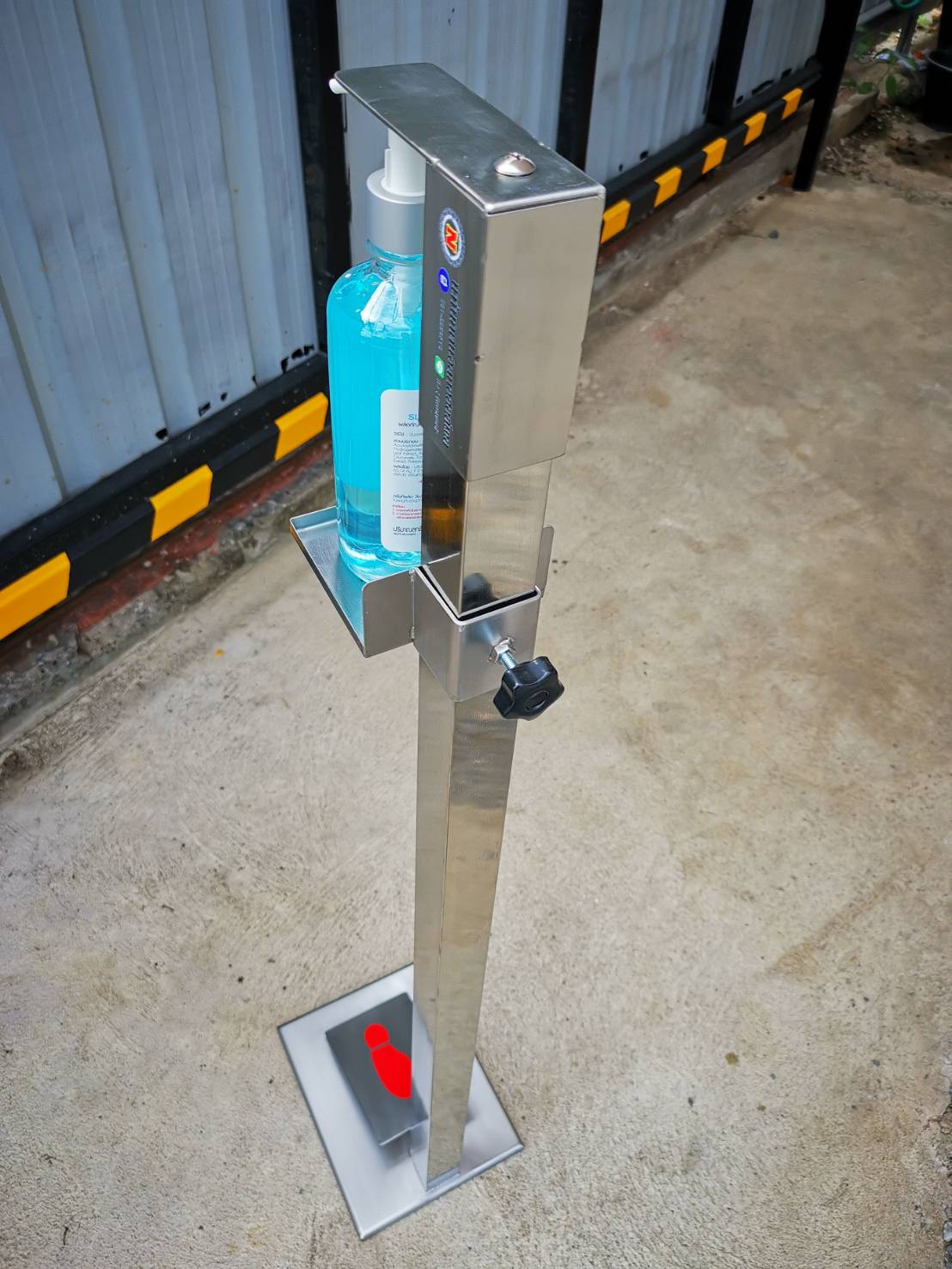 อุปกรณ์จ่ายแอลกอฮอล์แบบเท้าเหยียบ วัสดุสแตนเลส 304