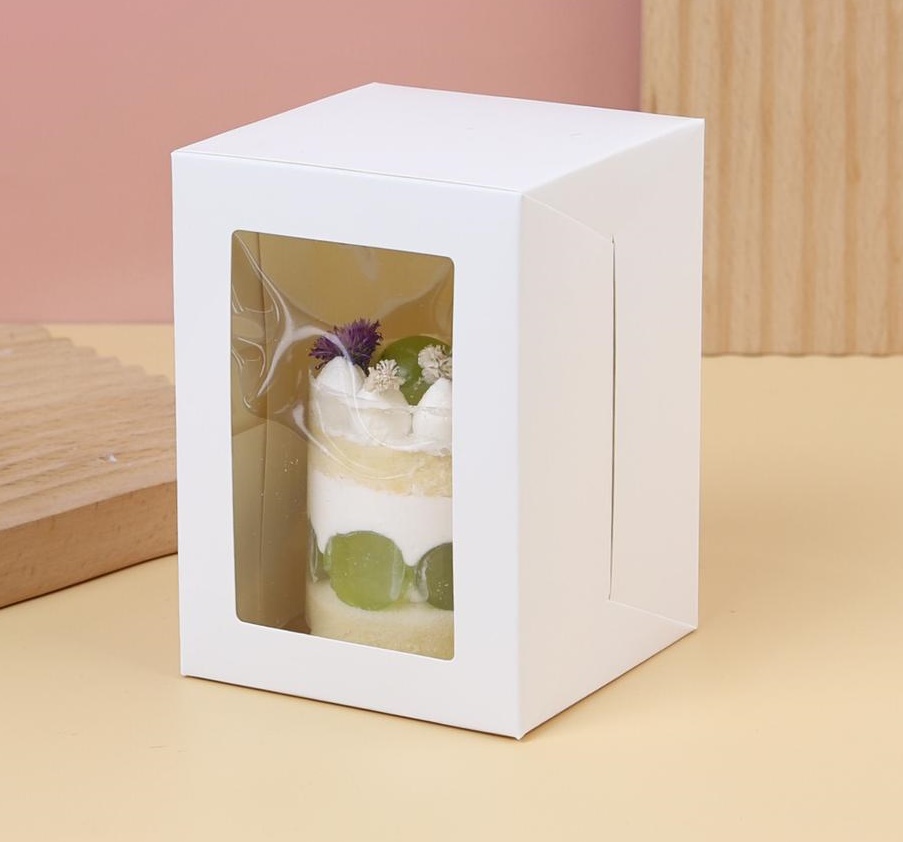 กล่องเค้กชิ้นขาว 9x12.5x9 ซม.