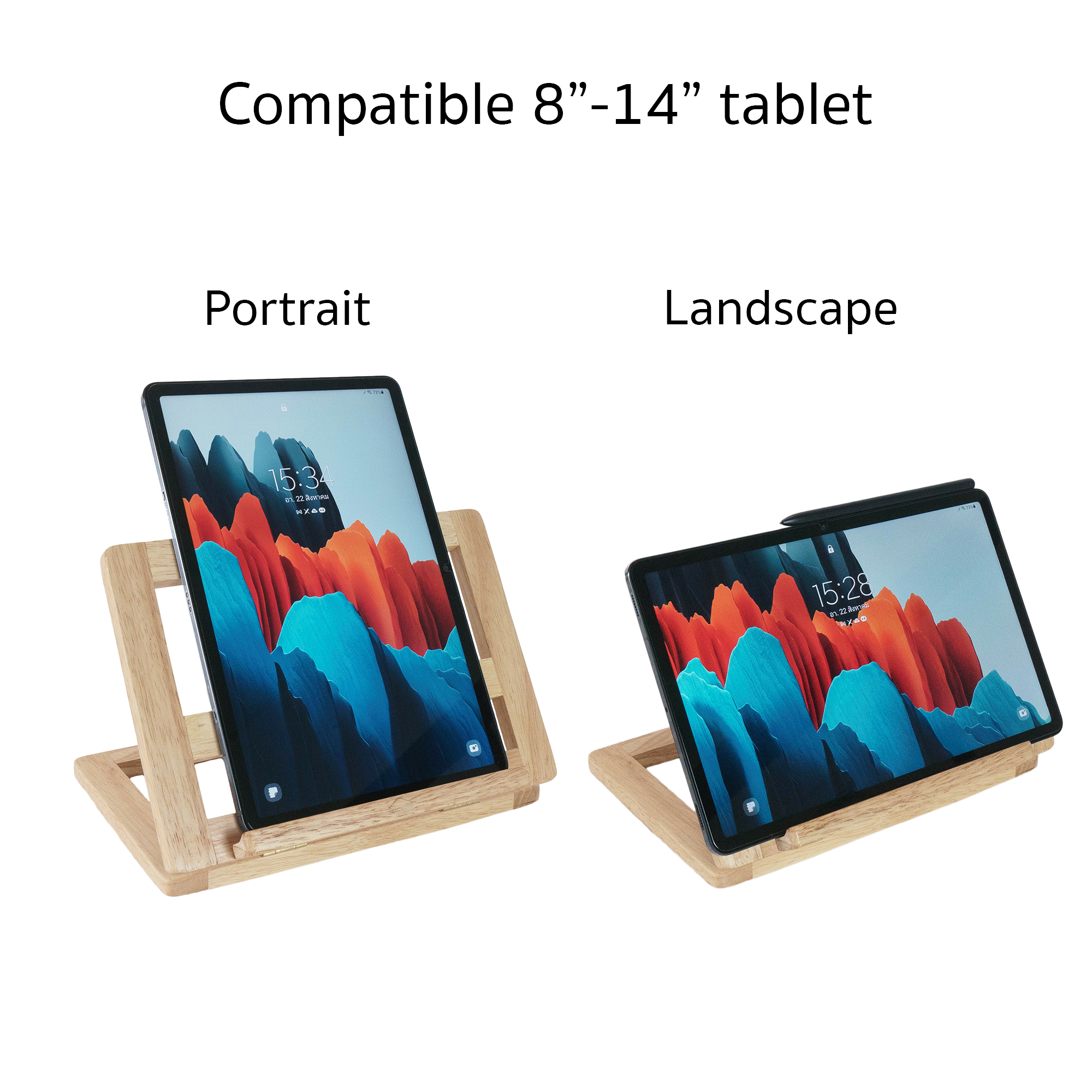 MINIWOOD ขาตั้งแท็บเล็ต ขาตั้งไอแพด ที่วางไอแพด Tablet Stand ผลิตจากไม้